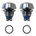 2pack 12mm Starter Switch Boat Momentary Push Button Stainless Steel Metal Waterproof