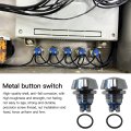 2pack 12mm Starter Switch Boat Momentary Push Button Stainless Steel Metal Waterproof