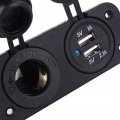 Fydun Car Socket Dual Usb Cigarette Lighter Panel With 12v Charging Power For Vehicles Truck Outlet 