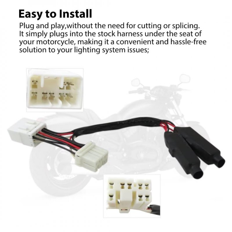 Jrshome Turn Signal Lights Resistor Led Load Blinker Equalizer For Harley-davidson Dyna Low Rider Fxdl 1997-2009