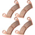 Front Brake Pads 2 Pair Sintered Carbon Fiber For Polaris Ranger 400 500 800 900 And Rzr 4 Xp Fa452 