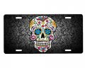 Onestopairbrushshop Sugar Skull License Plate 