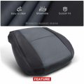 A-premium 20833416 Black Seat Cover Protector For Driver Bottom Compatible With Chevy Silverado Avalanche Suburban Tahoe Gmc