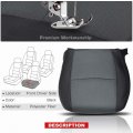 A-premium 20833416 Black Seat Cover Protector For Driver Bottom Compatible With Chevy Silverado Avalanche Suburban Tahoe Gmc