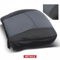 A-premium 20833416 Black Seat Cover Protector For Driver Bottom Compatible With Chevy Silverado Avalanche Suburban Tahoe Gmc