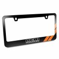 Ipick Image Made For Hemi Powered Orange Racing Stripe Black Metal License Plate Frame Dodge Jeep