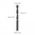 Uxcell 6pcs 9 1mm Straight Shank Split Point Tip High-speed Steel Twist Drill Bit