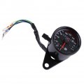 Motorcycle Odometer Speedometer Gauge Signal Dual Digital Display Km H Universal 1pc Black