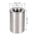 Uxcell Round Connector Nuts M12x30mm Height Sleeve Rod Bar Stud Nut Stainless Steel 304 Pack Of 10