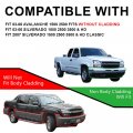 G-plus Led Drl Headlights W O Bulbs Compatible With 2003-2006 Chevy Silverado Avalanche Clear Lens Black Housing Reflector 2