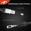 A-premium Rear Driver And Passenger Side Parking Brake Cable Assembly Compatible With Jeep Dodge Models Grand Cherokee