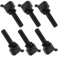 Ocpty Set Of 6 Ignition Coils Compatible Oe Uf497 Fit For Hummer Gmc Saab Buick Chevy 2006-2012