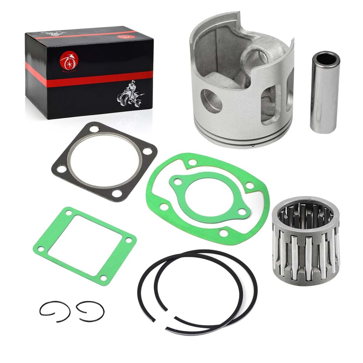 J10-11636-00-00 Oversize 0 5mm Top End Piston Bearing Gasket Ring Kit For Yamaha G1 2-cycle Gas Golf Cart 1978-1989