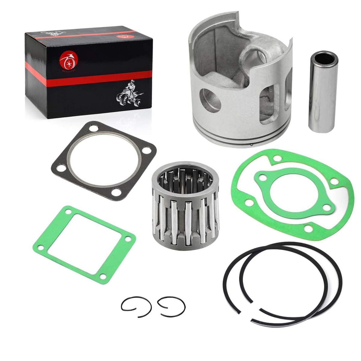 J10-11636-00-00 Oversize 0 5mm Top End Piston Bearing Gasket Ring Kit For Yamaha G1 2-cycle Gas Golf Cart 1978-1989