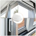 Uxcell Self Adhesive Brush Seal Weather Stripping 3 16 X 8 4ft Door Strip For Sliding Sash Window Wardrobe White