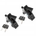 Uxcell Electric Cabinet Panel Cam Lock Push Button Pop Up Door W Key Black 606-1 2pcs