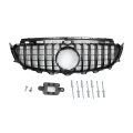 Front Upper Hood Bumper Grille For Mercedes-benz E200 2016-2020 Kidney Grill Black