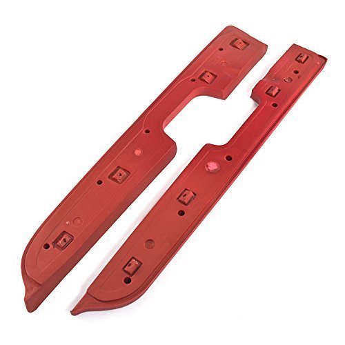 1987-1993 Mustang Red Door Arm Rest Pads For Power Windows Pair