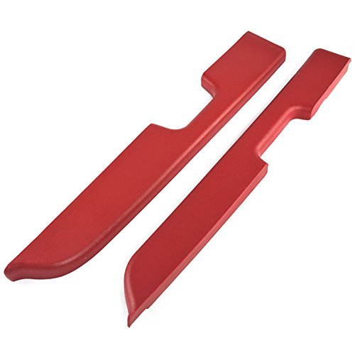 1987-1993 Mustang Red Door Arm Rest Pads For Power Windows Pair