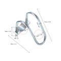 Uxcell Cross-connector Vertical Pipe Clip 8pcs Fit 1-1 4 32mm To Crossover Buckle Steel Cross Clamp For Greenhouse Awning