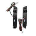 Usonline911 Led Strip Front Bumper Side Marker Lights For 2003-2007 Infiniti G35 Black