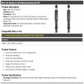 Rear Air Spring To Coil Conversion Kit 2 Piece Compatible With 2006-2011 Buick Lucerne