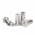 Ss304 Stainless Steel Rivet Nut Hex Socket Furniture Connector Cap Nuts 10 M3 X 12mm