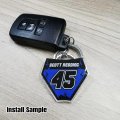 Custom Acrylic Racing Number Keychain For Motorcycle Mx Dirt Bike Personalized Name And Team Rider Identity Gift Accessory With