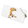 Graphics More Catdog Ready To Fight Novelty Metal Vanity Tag License Plate
