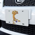 Graphics More Catdog Ready To Fight Novelty Metal Vanity Tag License Plate 