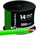 Building Wire 14 Ga Single Conductor 15 Amp 600 V 90 Degrees C 500 Ft Green Copper Thhn Solid 