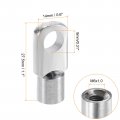 Uxcell Gas Spring Strut M6 Joint Fitting Female Threaded Connectors Steel Silver Tone 6pcs