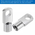 Uxcell Gas Spring Strut M6 Joint Fitting Female Threaded Connectors Steel Silver Tone 6pcs