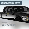 Right Passenger Side Manual Adjustment Led Turn Signal Mirror Compatible With Ford F-150 15-18 8-pins