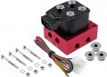 Vixen Air Suspension Valve Manifold 1 4 Npt Kit Red With Ride Solenoid Valves Inflates And Deflates Up To 2 Bags Springs 