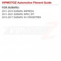 Vipmotoz F1 Style Led Dark Brake Tail Light Lamps Compatible With 2011-2021 Subaru Impreza Wrx Sti Crosstrek Xv Smoked Tinted