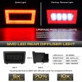 Vipmotoz F1 Style Led Dark Brake Tail Light Lamps Compatible With 2011-2021 Subaru Impreza Wrx Sti Crosstrek Xv Smoked Tinted