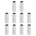 10pcs Aluminum Spacer 3 8 Od X 1 4 Id 1-3 16 Length Screw Standoff Bushing Plain Finish Unthreaded Round Metal For Screws Bolts 
