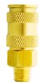 Milton Industries S-767 Hi-flo V-style -feeta M V-feet 3 8-inch Mnpt Brass Body Single 