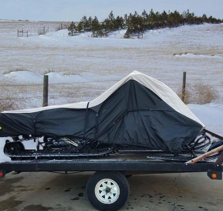 600d Snowmobile Travel And Storage Cover Compatible For 2004-2006 Model Year Polaris 800 Rmk Sleds Slush Mud Protection