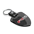 Ford F150 Fx4 Off Road Real Black Carbon Fiber Large Shield-style Key Chain
