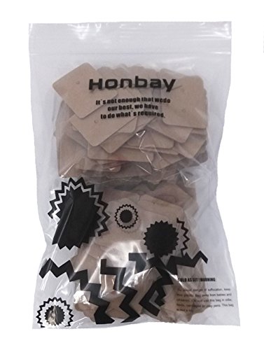 Honbay 200pcs Kraft Paper Earring Display Tags Ear Stud Card