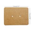 Honbay 200pcs Kraft Paper Earring Display Tags Ear Stud Card 