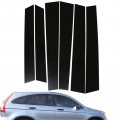 Newyall Set Of 6 Black Exterior Door Window Pillar Posts Molding Cover Trim Stickers