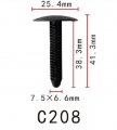 Autobahn88 Compatible With Trim Panel Clip For Ford Oem N804349s Pack Of 20
