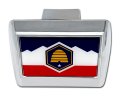Elektroplate Utah Chrome State Flag All Metal Hitch Cover For Trucks And Suvs Fits Standard 2 Trailer Receivers Premium