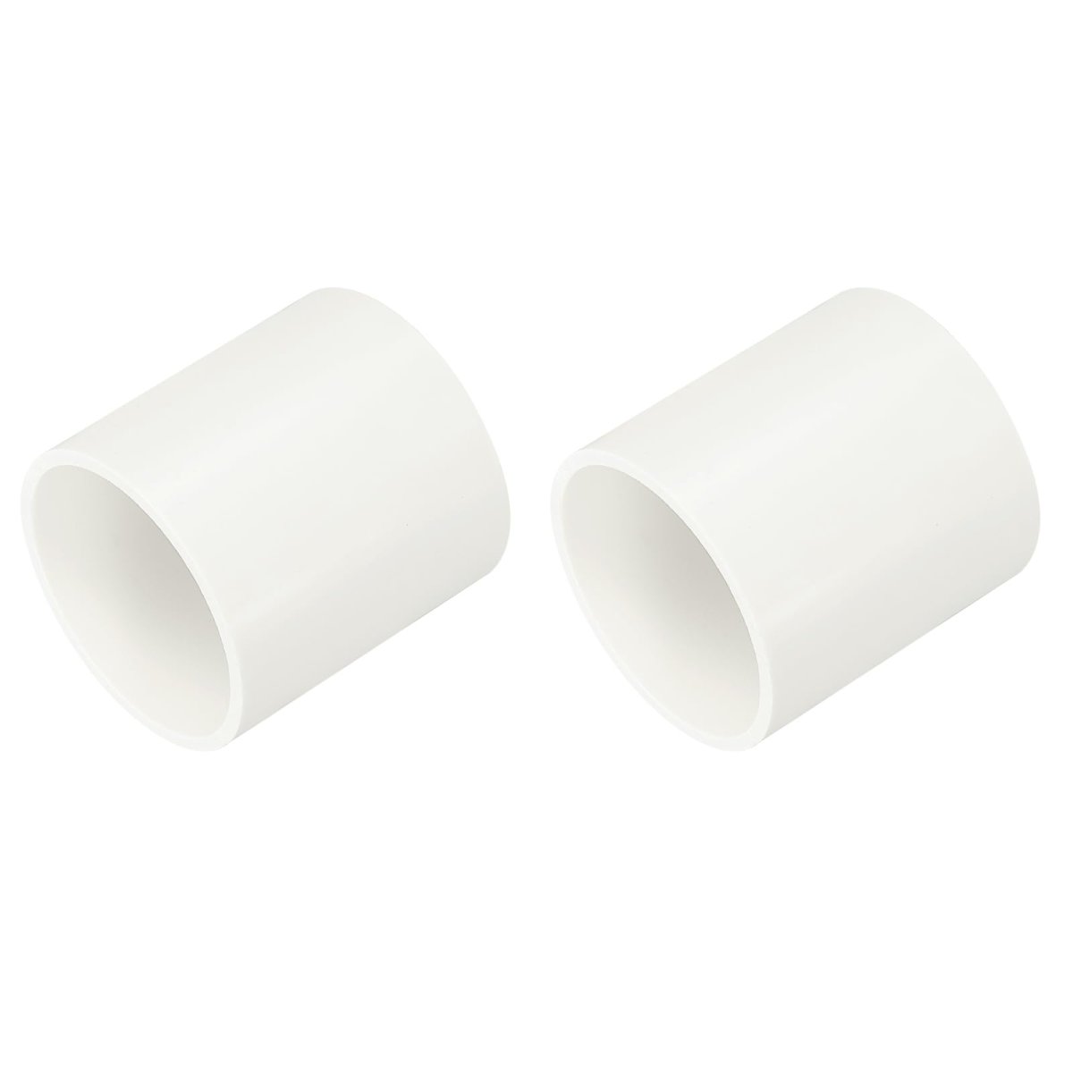 1-1 2 Pvc Pipe Coupling Adapter Pcs Fittings Slip Socket Connectors For Diy Shelf Garden Support Structure Storage White