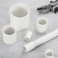 1-1 2 Pvc Pipe Coupling Adapter Pcs Fittings Slip Socket Connectors For Diy Shelf Garden Support Structure Storage White