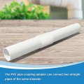 1-1 2 Pvc Pipe Coupling Adapter Pcs Fittings Slip Socket Connectors For Diy Shelf Garden Support Structure Storage White