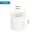 1-1 2 Pvc Pipe Coupling Adapter Pcs Fittings Slip Socket Connectors For Diy Shelf Garden Support Structure Storage White
